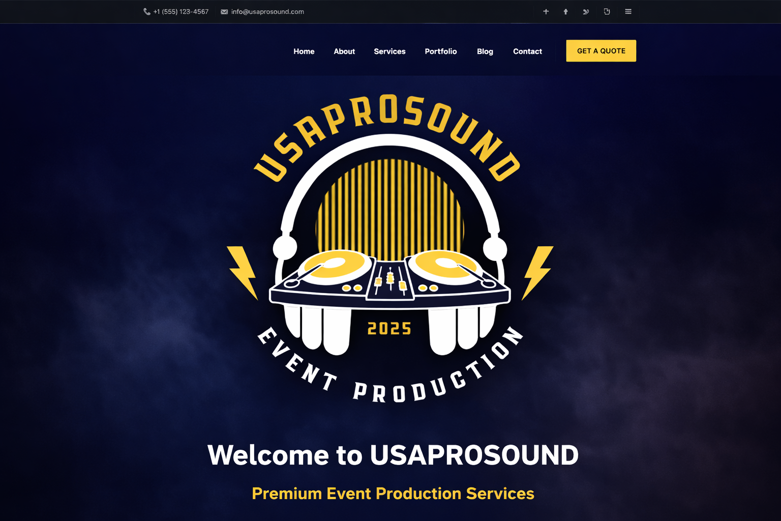 USA ProSound main screen